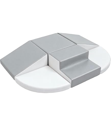 3 PCs Bloc de Manipulation en Mousse COSTWAY-Jeu de Grimpe-Piscine à Balle-Triangle Escalier-100 Balles Océaniques-Enfants 1+ An - Jeux - Jouets