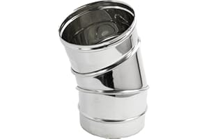 SGM CLIMA SRLS AIR EVOLUTION Gomito a 15° per canna fumaria in acciaio inox (DN 200)