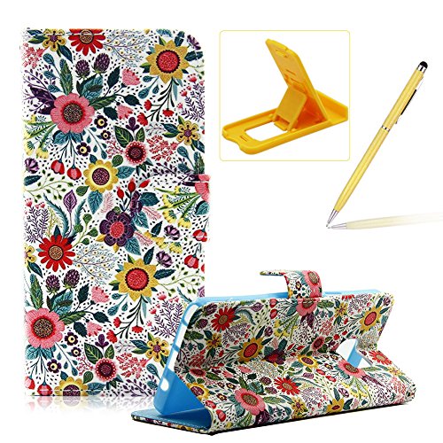 For-Samsung-Galaxy-Note-5-Magnetic-Closure-Flip-Portable-Carrying-CaseBook-Style-Pu-Leather-Foldable-Stand-Wallet-Full-Body-Pouch-Smart-Case-with-Card-Slots-For-Samsung-Galaxy-Note-5Herzzer-Fashion-Pr