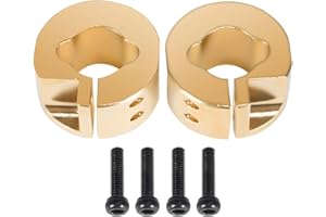 RCBOYZ Contrepoids d'essieu arrière en Laiton 46g pour Voiture sur chenilles TRX4M 1/18 RC Upgrade, 2 pièces, Or
