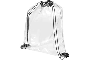 PRESENTS & MORE Premium Rucksack Sportbeutel Transparent Kordelzug