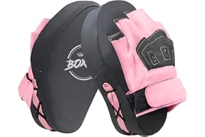 Valleycomfy Manoplas de Boxeo curvadas para Entrenamiento de Piel sintética