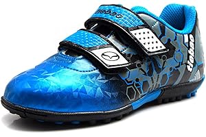 Jamron Garçons Cool Multicolore Scratch Chaussures de Football Futsal Chaussure de Basket Sol Dur Gazon Intérieur