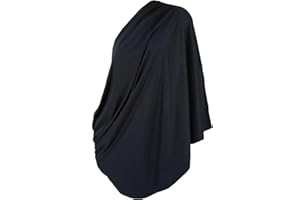 LK Baby Infinity Nursing Scarf Breastfeeding Cover Ultra Soft Premium Jersey Polyester- 100% AZO Free and Safe for Baby (Black)