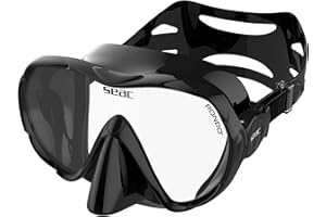 SEAC Rondò, Maschera Frameless Monovetro in Silicone per Immersione e snorkeling, Volume Ridotto, Idrodinamica, Ultraleggera