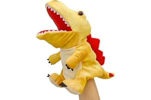 lilizzhoumax Simulation Stegosaurus Hand Puppet Plush Toy, Stuffed Animal Plush Dinosaur, Cute Role-Playing, Child Interactive Early Education Toys Home Decoration Animal Toys, Gift for Kids