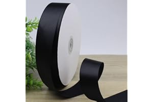 CC Wonderland Zone Ruban Satin Noir 91m x 25mm de Décoration et Cadeau, Tissu pour Mariage