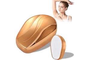 EAASOK Pietra Depilatoria,Epilatore Indolore Nano,Riutilizzabile Indolore Depilazione,Adatto per Gambe,Braccia,Schiena(ORO)