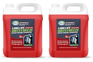 JOVS Antifreeze Engine Coolant Red 10L (2X5L) – All-Year Protection for Your Vehicle from Freezing and Overheating - Suitable for All Cars Frost Prevention Trusted Formula for Peak Engine Performance.