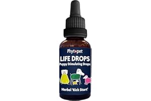 Phytopet Life Drops, All Natural Stimulant, Energy Boost, Immune Support, Metabolism Booster & Whelping Drops for Breeders of Puppies, Kittens & Small Mammals, 10ml - 100% Herbal Phytopet Pet Supplies