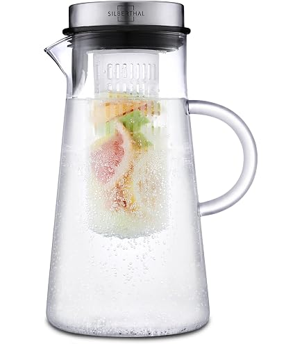 BRITA - Caraffa filtrante CARAFFA IN VETRO-Bianco/Trasparente/azzurro