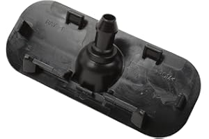 GENERAL MOTORS GM Genuine Parts Windschutzscheiben-Waschdüse, 2,6 cm, Aluminium, Flach, Schwarz, 10 mm