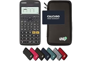 Casio fx-82DE X ClassWiz con Funda Protectora WYNGS Negro - Calculadora Científica - Paquete Básico (Alemán)