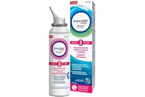 Rhinomer Plus, Fuerza 3, Spray Nasal de Agua de Mar Hipertónica, Descongestión Natural Eficaz y Limpieza, Con Algomer Complex, Fuerza Fuerte, Usuarios Frecuentes, Adultos y Niños +12 A, 125 ml