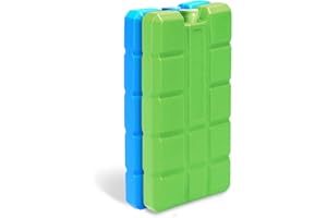 sunVigorous Pane di ghiaccio per frigo, 4/8 pezzi 200 ml, riutilizzabile ultra sottile, ideale per attività all'aperto e per mantenere gli alimenti freschi