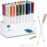 AOOIIN Penne a punta fine per Cricut Maker 3/Maker/Explore 3/Air 2, set di 36 pennarelli da 0,4 punte Ultimate Point Marker P