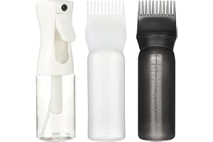 ZMDMAH Håroljapplikatorpaket, 2 Stycken 160ml Håroljapplikator och 1 Styck Sprayflaska Kontinuerlig, Appliceringsflaska Hår, Applikatorflaska Hår, Oljapplikator Hår för Hårvård
