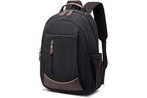 TAN.TOMI Schulrucksack, Rucksack Schule Multifunktion, Schultasche 6 Taschen für Laptop, IPad, Wasserflasche, Handgepäck Rucksack 20-35L, Laptop Rucksack für Studenten, Arbeit, Einkaufen