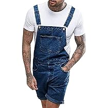 Salopette Uomo In Denim - Tuta Con Bretelle, Taglia Regolare, Ideale Per Lavoro E Tempo Libero