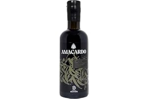 Distilleria Belfiore - Amacardo Black, Amaro di Sicilia Prodotto con Erbe Aromatiche Locali, 30%, Bottiglia in Vetro da 500 ml