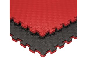 JOWY Tatami Puzzle para Gimnasio, Artes Marciales, Judo, Karate, Taekwondo, Yoga, Fitness y Zonas de Estiramiento | 1x1m | 2,5 cm grosor | Acabado F