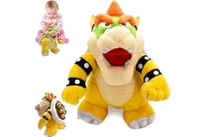 BAISHUWU Peluche Bbowser, 25cm Bow-ser Poupée en Pe-luche, Browser Peluche, Mairo Bowser Peluche, Anime Bowser Pelu-che Jouet, Bowser Plüsch Spielzeug, Peluch-e Bowser Méga, Cadeaux d'anniversaire et de Noël