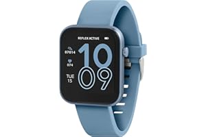Reflex Active Series 12 Blue Fitness Tracking Smart Watch RA12-2153, Denim, Modern
