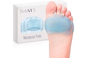 SMATIS Metatarsal Pads for Women and Men, 4PCS Ball of Foot Cushion Foot Pads Heel Cushions for Shoes for Metatarsalgia Neuroma Mortons Neuroma Pads Atrophy Burning Sensations Relieve Pain…