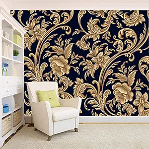 Psgraphics SelfAdhesive Wallpaper Wall Sticker for Home Decor Office Living Room Bedroom Hall Kids Room Play Room 3D Design hd Quality Blue Rose (16inchx90inch)-10sqft-1Roll
