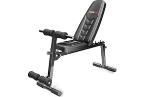 Sportstech Banco de Pesas Innovador 8en1 | Diseño Único | Material Acolchado EVA | Sistema de Plegado Inteligente | Banco Musculación BRT500 | Base Antideslizante | Banco Predicador Incl. Póster