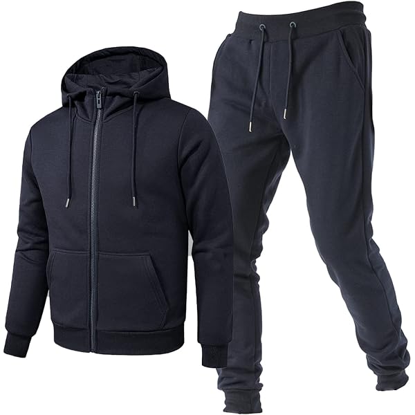 Tuta Sportiva Invernale Unisex, Con Cappuccio E Pantaloni A Nappe, Comoda E Calda