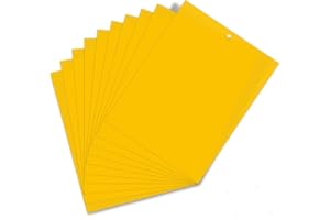 HellDoler Trappole Appiccicose 50 Pezzi 15cm x 20cm MoscheTrappola Trappola per Insetti per Mosca Bianca,Mosca della Frutta,Afidi,Minatori Fogliari,Cicaline (50PCS)