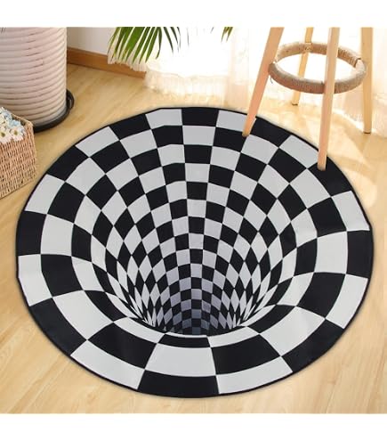 Tappeto 3D Illusione Ottica Con Effetto Profondità – 50x80 Cm, Antiscivolo, Asciugatura Rapida, Perfetto Per Ingresso, Soggiorno O Feste