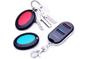 VODESON Key Finder Wireless Key Finder con 4 ricevitori RF Item Locator, supporto Tracker Item Remote Control, Pet Tracker, Wallet Tracker, Buona idea per i vostri oggetti smarriti (A)