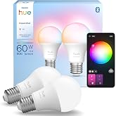 Philips Hue Essential 8W E27 806 Lumen Renkli Akıllı Ampul A60 (2'li Ekopaket) - 25.000 Saat Ampul Kullanım &Ouml;mr&uuml;