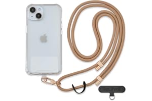 Golifyne Mobile Phone Chain Universal for Hanging, Mobile Phone Strap Cord Chain for Outdoor, Travel, On the Go Mobile Phone Holder, Phone Lanyard + 2 Pieces Pad for All Smartphones (without Case) –