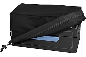 CaSZLUTION Dust Cover Compatible with Nelko / for JADENS Bluetooth Thermal Shipping Label Printer, Nylon Dust Protector for Bluetooth Thermal Shipping Label Printer - 9.4 x 5.5 x 6.2 Inch (Black)