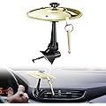 ZenithAura Auto Schlagzeug Becken Mini Auto Schlagzeug pour Aération avec Baguettes Drum Sticks Cymbale Crash Accessoires pour Auto Dash Intérieure Décoration