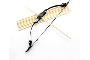 TIETHEKNOT Mini-Bogenschießbogen-Set Mini-Recurve-Bogen Mini-Doppelzielbogen Mini-Jagdbogen Mini-Compoundbogen-Katapult RH/LH für Jagd-Schießübungen Bogenschießen Unterhaltungsspaß