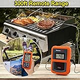 ThermoPro TP20 Digital BBQ Funk Thermometer Wireless mit 2 Temperaturfühlern für BBQ, Ofen und Grills - 