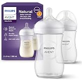 Philips Avent Biber&oacute;n Natural Response: 2 biberones para beb&eacute;s reci&eacute;n nacidos de 260 ml, sin BPA, a partir de 1 mes (modelo S