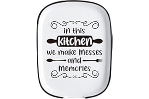 YROVWENQ in This Kitchen Ceramic Spoon Rest for Kitchen Stove, Heat Resistant Large Spoon Holder for Kitchen Counter Cooking Utensil Rest for Chef, Dad, Mom, Friend New House Housewarming Farmhouse Gifts