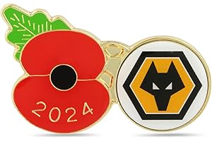 THE ROYAL BRITISH LEGION Wolverhampton Wanderers Poppy Football Pin 2024