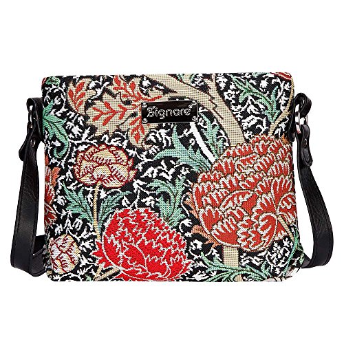 Bolso tapiz de hombro de moda Signare para mujer bolso de mano en bandolera bolso messenger William Morris Cray