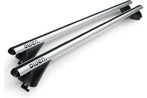 ‎OWEN Owen 3.0 Dachträger Universal 120cm I Bündige Schiene, geschlossene Reling I Relingträger 120cm aus Alu bis 90kg Universal