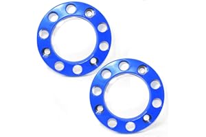 Promo Link 2 copribulloni universali per camion e rimorchi, in plastica da 22,5 pollici, colore blu