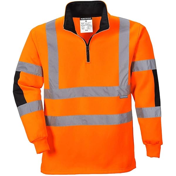 Stormway Heren Hi Vis Hoge Zichtbaarheid Viz Veiligheid Beveiliging Reflecterende Beschermende Waterdichte Tweekleurige Winddichte Gewatteerde Werkkleding Bomberjack Met Verborgen Capuchon Oranje