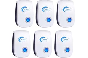 PUTAII Repelente Ultrasónico de Plagas, 6 Pack Electrónico Repelente Mosquitos Insectos Repelente Ultrasónico Mosquitos para Insectos, Ratones, Mosquitos, cucarachas, arañas, Hormigas