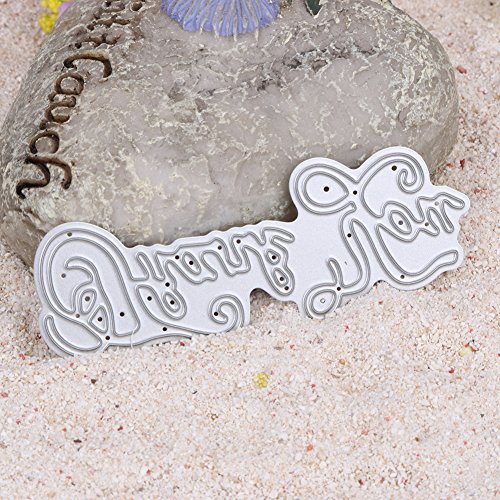 Amazingdeal365 Buchzeichen Metall Form Schablonen Schneiden DIY Dekor Sammelalbum Karten Buchzeichen Lesezeichen als Geschenk für Freunde Geburtstag Kinder,Kindergarten Hobby Schule Handarbeit Unterricht usw. Ein tolles Geschenk! - 2