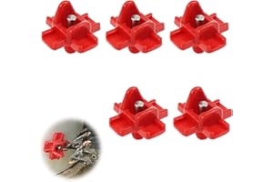 MIKIULY Abreuvoir Poules, Tétine à Eau de volaille, Buveurs d'eau de Poulet en Plastique,Abreuvoir Automatique pour tétine de Poulet avec Montage latéral Horizontal,5pcs,Rouge